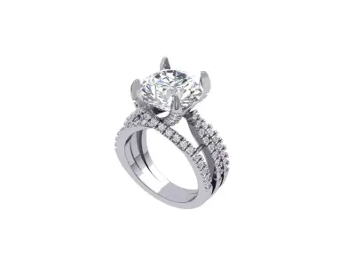 Wedding Ring  3D print model 456