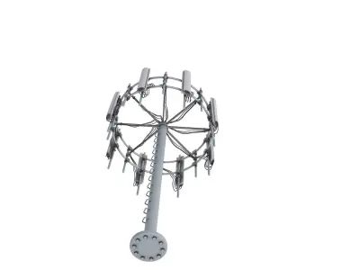 Cell Phone Tower 3D model