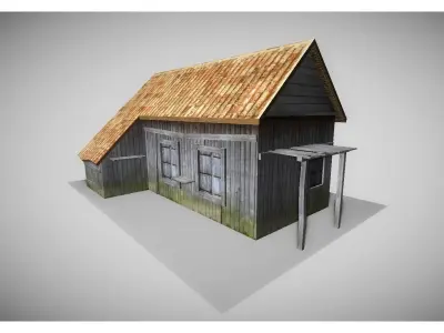 old house Low-poly 3D model purchase