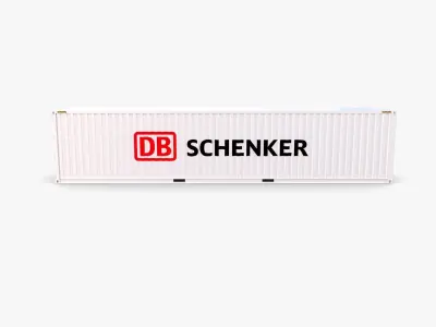 40ft Shipping Container DB Schenker 3D model