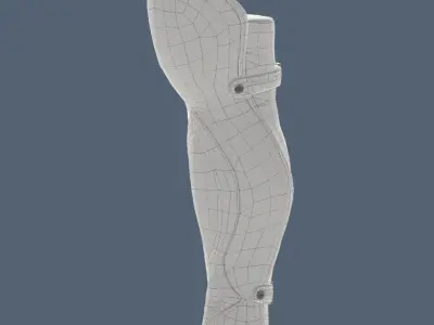 leather leggings Low-poly 3D model