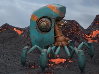 Spider Robot 3D model 3D model