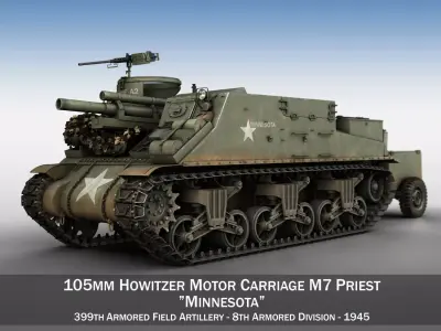 M7 Priest - Minnesota 3D model