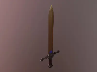 Golden Sword  Free 3D model