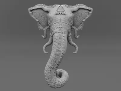 Ganesha snake 3D print model