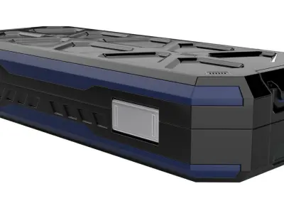 Sci Fi Crate 1 3D model