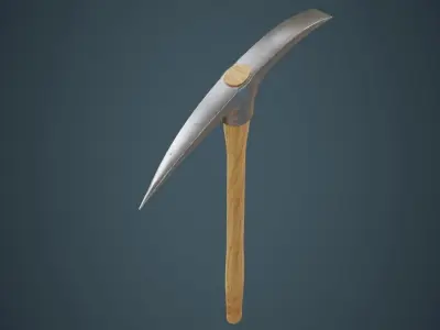 Pickaxe 1A Low-poly 3D model