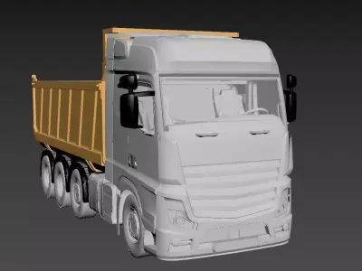 Dump Truck  3D model by mr46-hamza