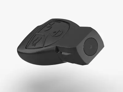 Premium Luxury Car Key Fob Ultra Detailed Scan Model 3D model