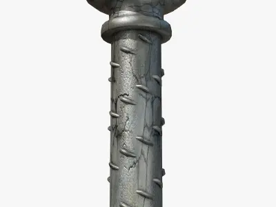 Ancient Column Low-poly 3D model get
