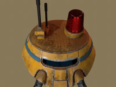 RoboHeadV2 star wars spaceship - star wars spaceship Low-poly 3D model