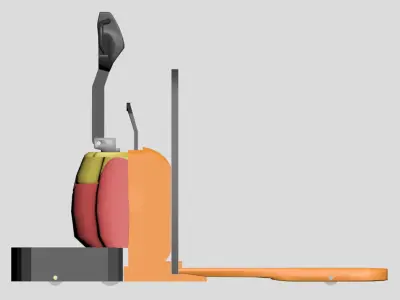 Industrial Forklift - Print-Ready with 11 Assembly Parts 3D print model