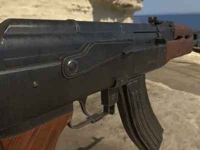 Ak 47  Low-poly 3D model