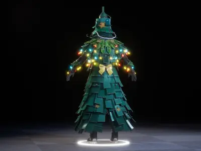 CHRISTMAS GUY Free low-poly 3D model