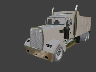 Low-Poly Kenworth w900 Low-poly 3D model