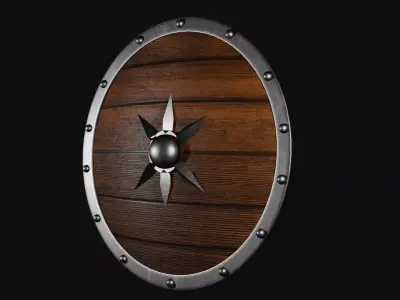 Knight Shield Free 3D Model Free low-poly 3D model