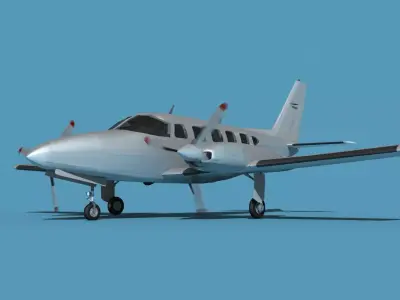 Piper PA-31-350 Navajo Chieftain V00 3D model