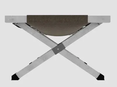 military folding bed 3D model