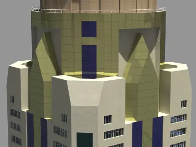Sky Tower 3d model 3D model