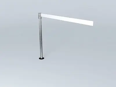 S pole with stripe Free 3D model