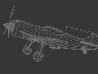 LA-5 FN Low-poly 3D model