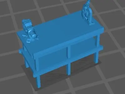 simple work bench Free 3D print model