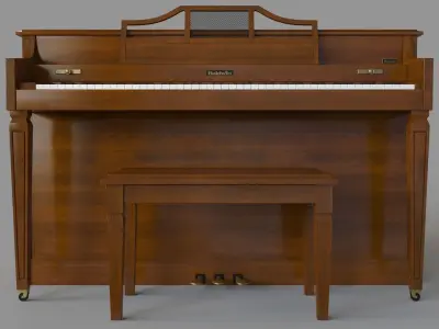 Baldwin Howard Spinet Piano 3D model