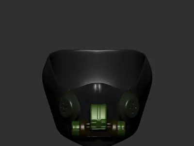 gas mask helmet scifi high poly sculpt 3d printable  3D model