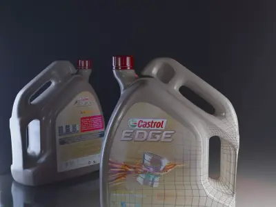 castrol oil  Free 3D model