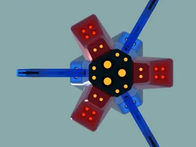 Rocket Trident Type 1 3D model