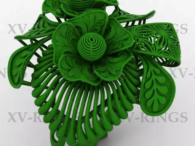 NEW TURKISH RING XV-08  3D print model