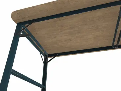 Workbench Low-poly PBR Free low-poly 3D model