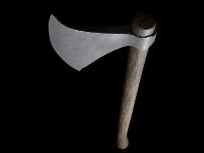 Basic Axe Low Poly Low-poly 3D model