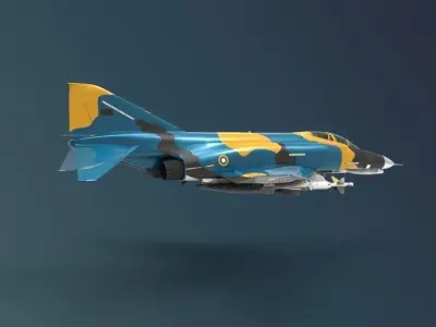F-4E Phantom II 3D model by Iskhafel