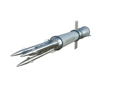 STARStreak antiaircraft missile 3D model