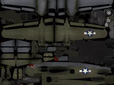 bomber plane Free 3D model
