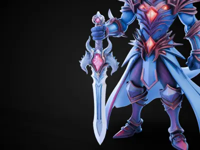 Stylized Sword - Dragonsoul Edge Draconyx - Game Ready 3D model