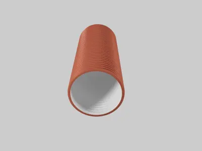 Corrugated pipes PRAGMA 3D model