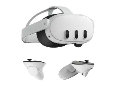 Meta Quest 3 3D model