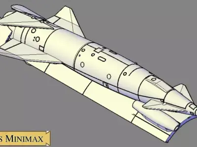 Avro Blue Steel Victor variant 3D print model