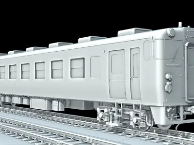 JNR KIHA Series 40 Low-poly 3D model