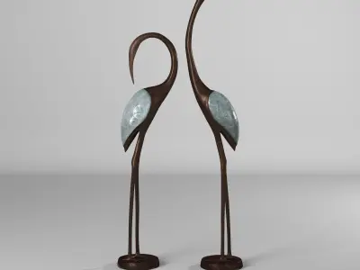 Sansbury Bird Figurine Set Animal 3D model purchase