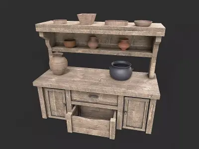 Medieval Kitchen Collection 3D Model Pack
