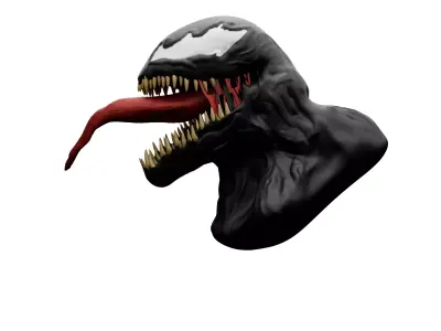 THIS IS VENOM CARAKTER Head this game  Low-poly 3D model
