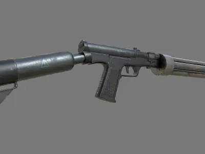 SMG-60 Minigun PBR Low-poly 3D model