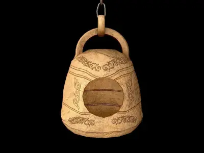 Bird House Low-poly 3D model shop