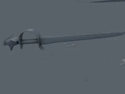 Dragon Blood Sword 3D model