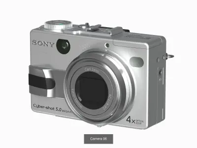 Camera Collection 4 in 1 3D Model Pack