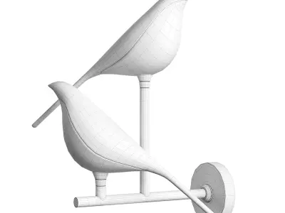 Two birds lamp 3D model