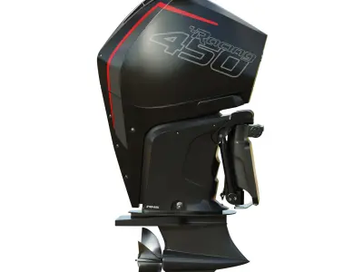 Mercury Racing 450R Outboard Motor 3D model